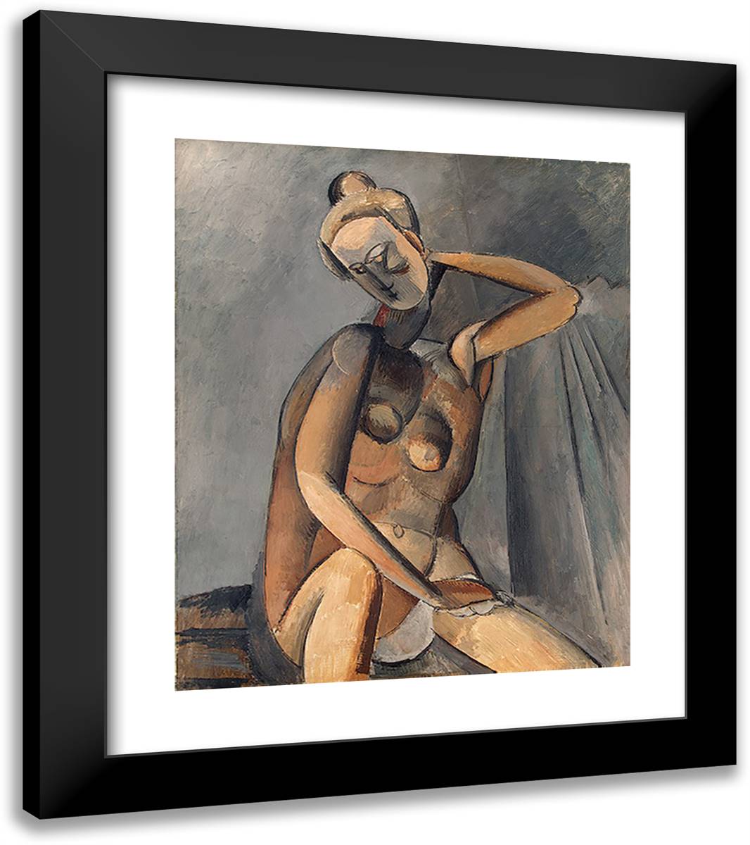 Nude 20x23 Black Modern Wood Framed Art Print Poster by Picasso, Pablo