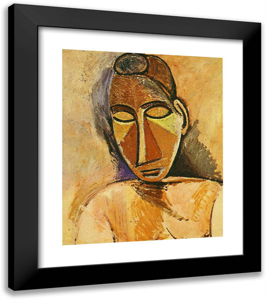 Nude (Bust) 20x23 Black Modern Wood Framed Art Print Poster by Picasso, Pablo