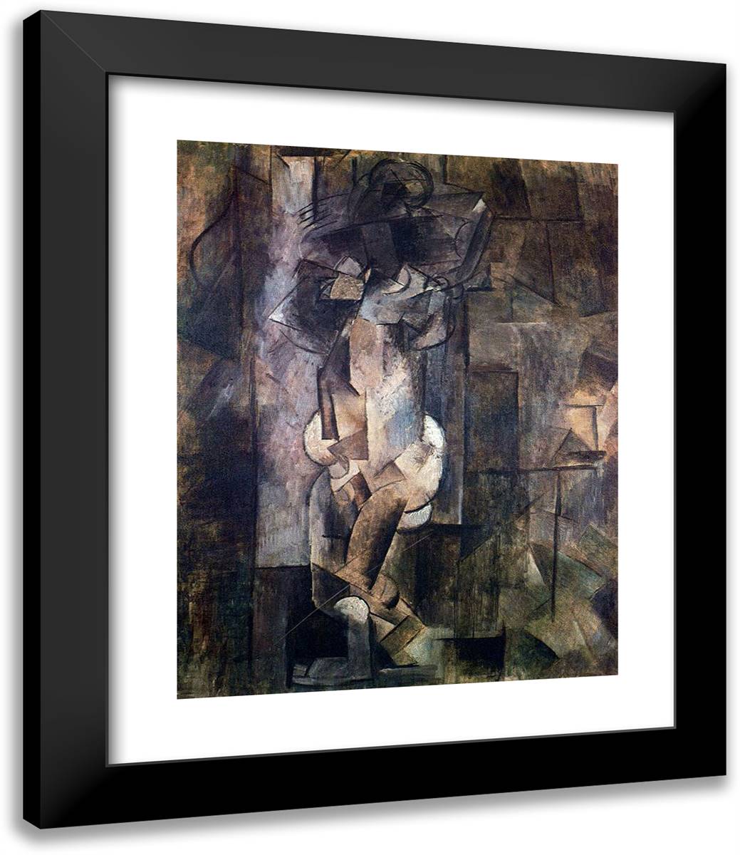 Nude Figure 20x24 Black Modern Wood Framed Art Print Poster by Picasso, Pablo