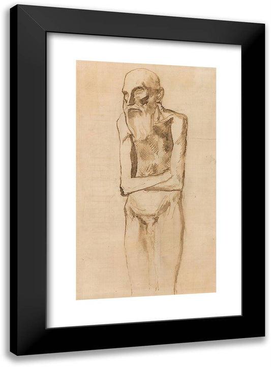 Old Man 17x24 Black Modern Wood Framed Art Print Poster by Picasso, Pablo