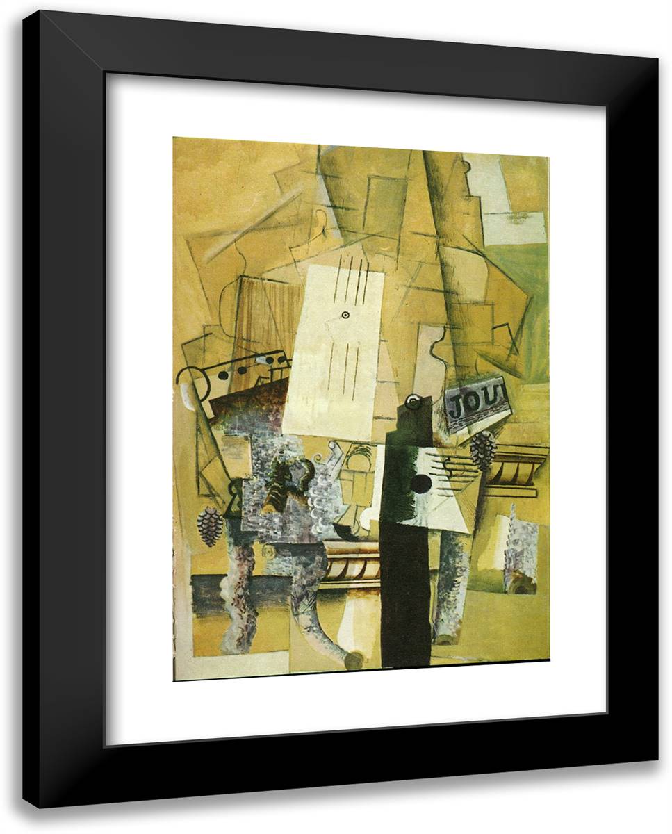 Pedestal 19x24 Black Modern Wood Framed Art Print Poster by Picasso, Pablo