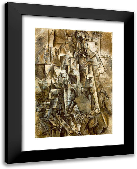 Poet 19x24 Black Modern Wood Framed Art Print Poster by Picasso, Pablo