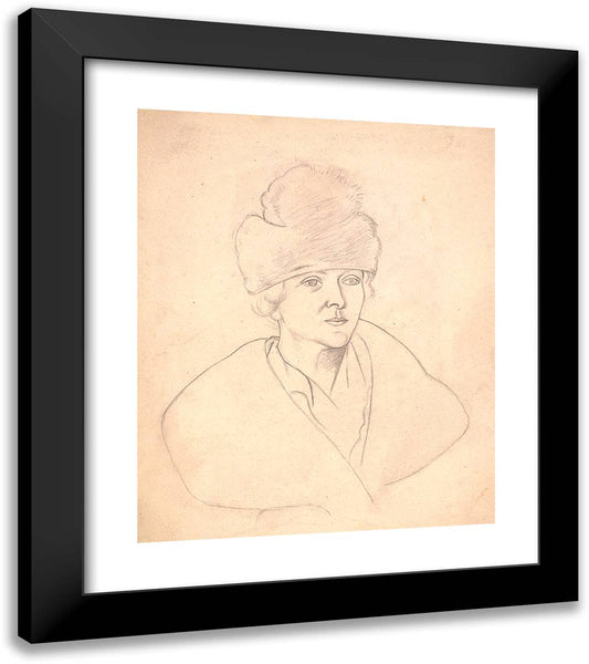 Portrait of Eugenia Errazuriz 20x23 Black Modern Wood Framed Art Print Poster by Picasso, Pablo