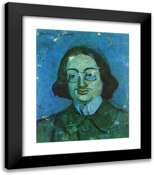 Portrait of Jaime Sabartes 20x23 Black Modern Wood Framed Art Print Poster by Picasso, Pablo