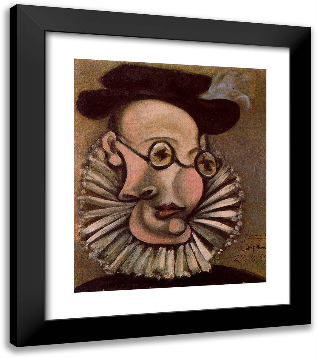 Portrait of Jaime Sabartes as Grandee 20x23 Black Modern Wood Framed Art Print Poster by Picasso, Pablo