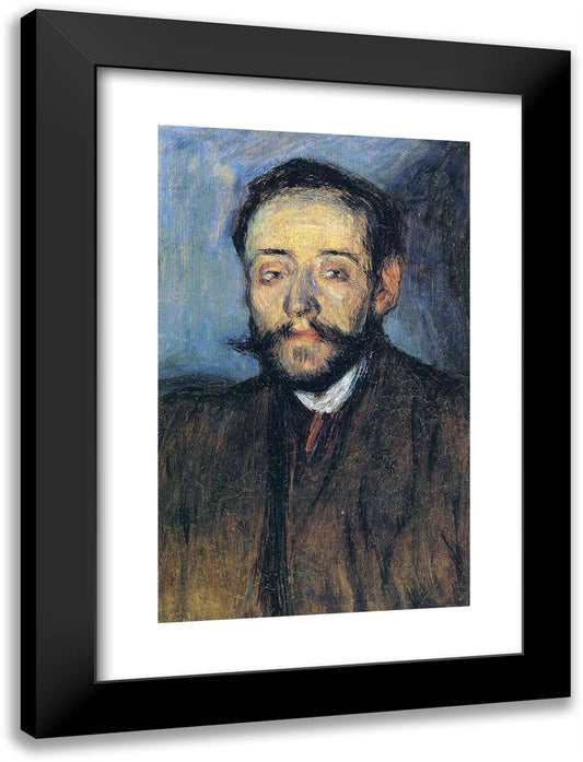 Portrait of Minguell 18x24 Black Modern Wood Framed Art Print Poster by Picasso, Pablo