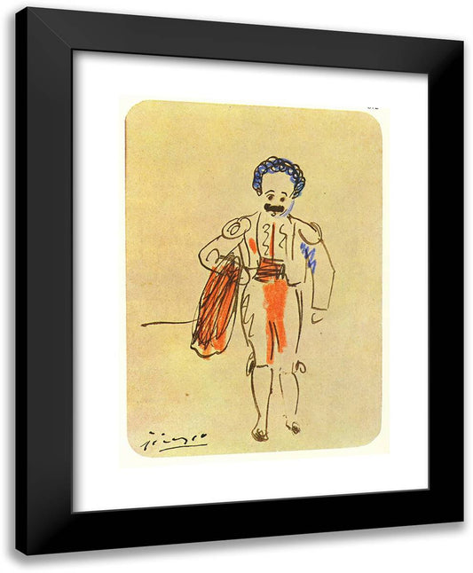 Sebastia Junyer-Vidal as Matador 19x24 Black Modern Wood Framed Art Print Poster by Picasso, Pablo