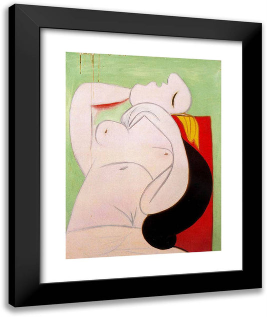 Sleep 20x24 Black Modern Wood Framed Art Print Poster by Picasso, Pablo