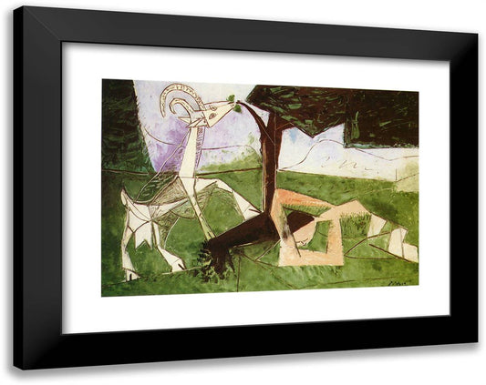 Spring 24x19 Black Modern Wood Framed Art Print Poster by Picasso, Pablo