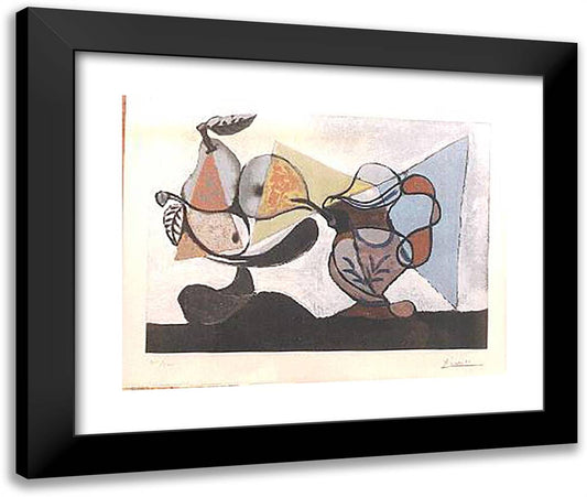 Still Life, School of Paris 24x20 Black Modern Wood Framed Art Print Poster by Picasso, Pablo