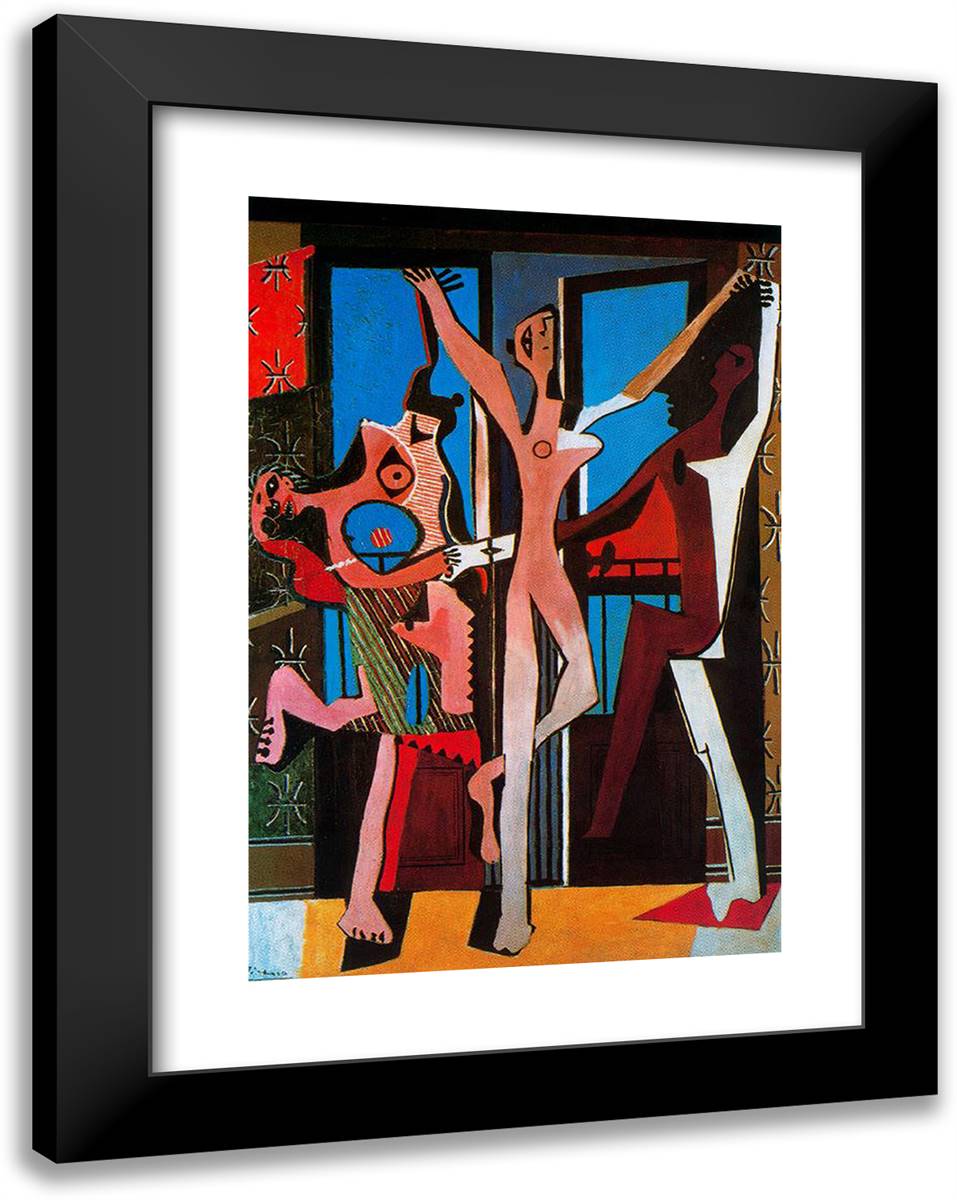 The Dance 18x24 Black Modern Wood Framed Art Print Poster by Picasso, Pablo