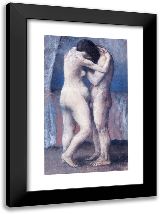 The Embrace 17x24 Black Modern Wood Framed Art Print Poster by Picasso, Pablo