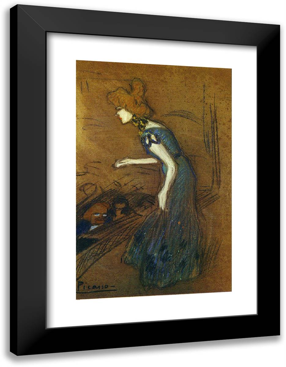 The Fortune 18x24 Black Modern Wood Framed Art Print Poster by Picasso, Pablo