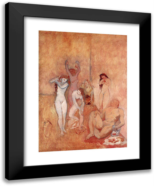 The Harem 19x24 Black Modern Wood Framed Art Print Poster by Picasso, Pablo