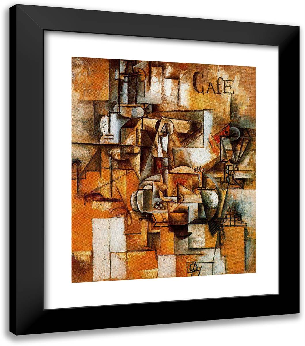 The Pigeon Pea 20x23 Black Modern Wood Framed Art Print Poster by Picasso, Pablo