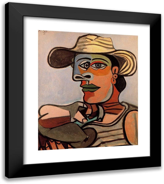 The Sailor 20x23 Black Modern Wood Framed Art Print Poster by Picasso, Pablo