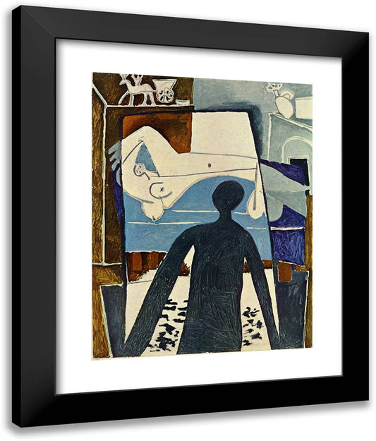 The Shadow 20x24 Black Modern Wood Framed Art Print Poster by Picasso, Pablo