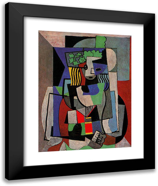 The Student 20x24 Black Modern Wood Framed Art Print Poster by Picasso, Pablo