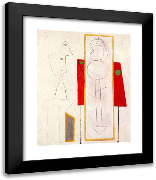 The Studio II 20x23 Black Modern Wood Framed Art Print Poster by Picasso, Pablo