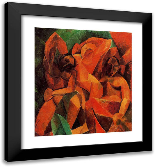 Three Women 20x22 Black Modern Wood Framed Art Print Poster by Picasso, Pablo