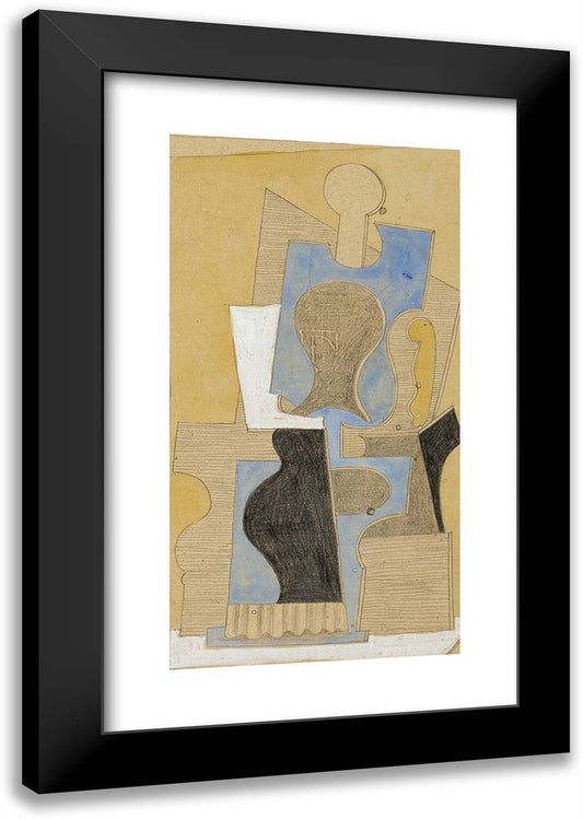 Woman in an Armchair_1 16x24 Black Modern Wood Framed Art Print Poster by Picasso, Pablo