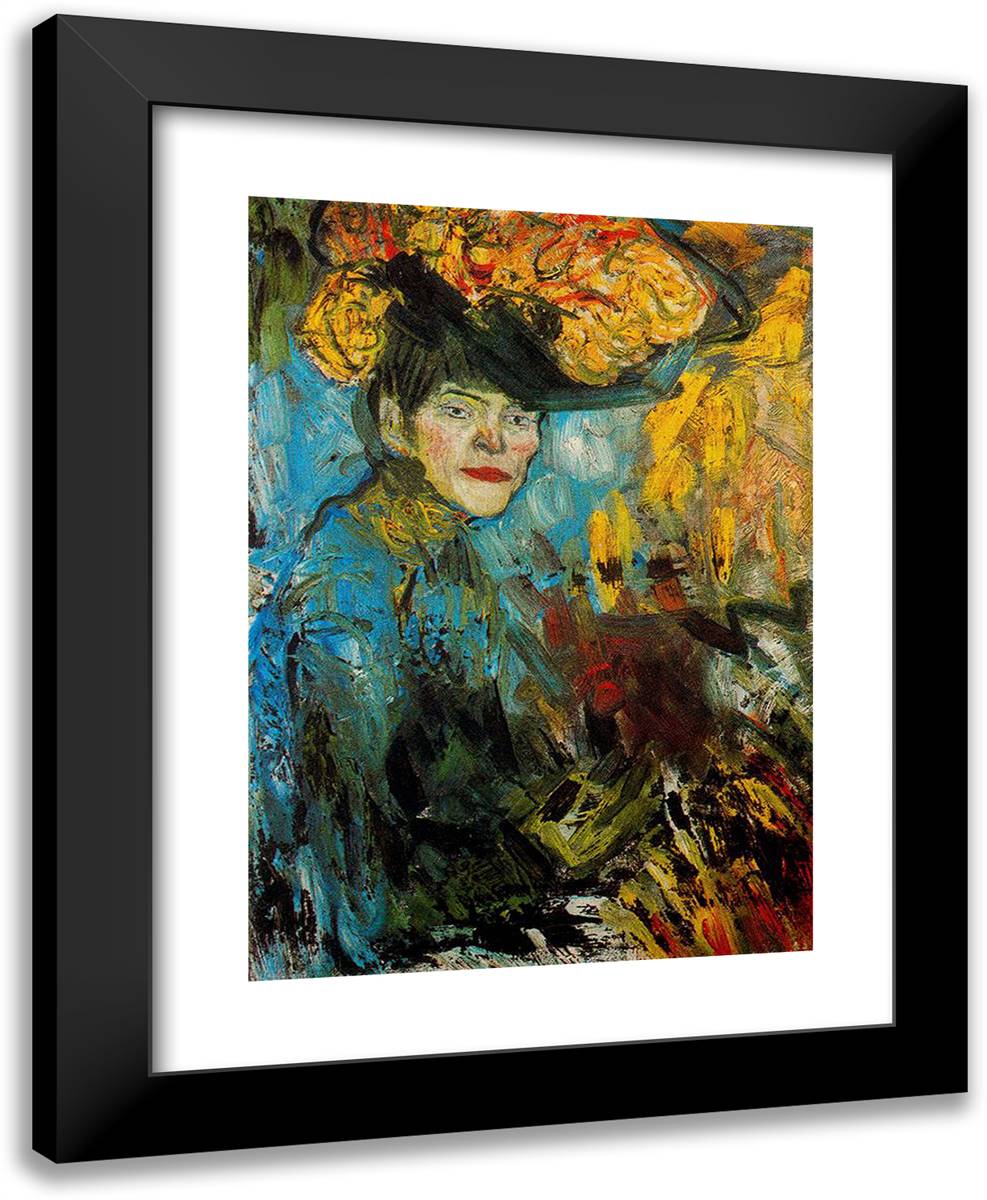 Women in the Loge 19x24 Black Modern Wood Framed Art Print Poster by Picasso, Pablo