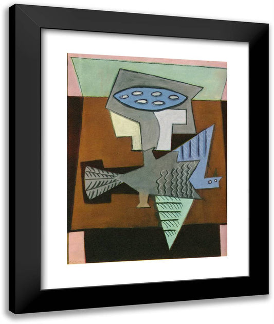 Wounded Bird 20x24 Black Modern Wood Framed Art Print Poster by Picasso, Pablo