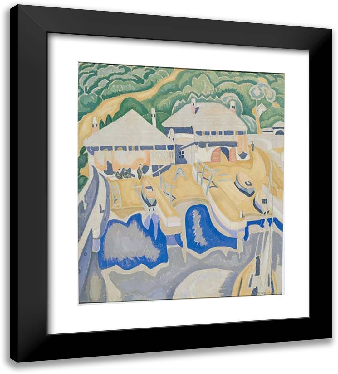 Arsanas 20x22 Black Modern Wood Framed Art Print Poster by Papaloukas, Spyros
