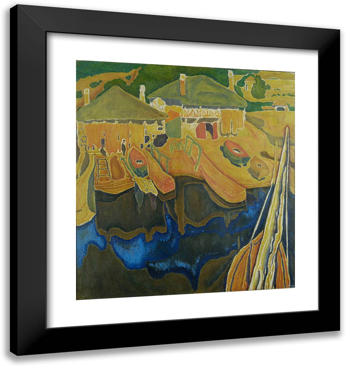 Arsenal Mount Athos  20x21 Black Modern Wood Framed Art Print Poster by Papaloukas, Spyros
