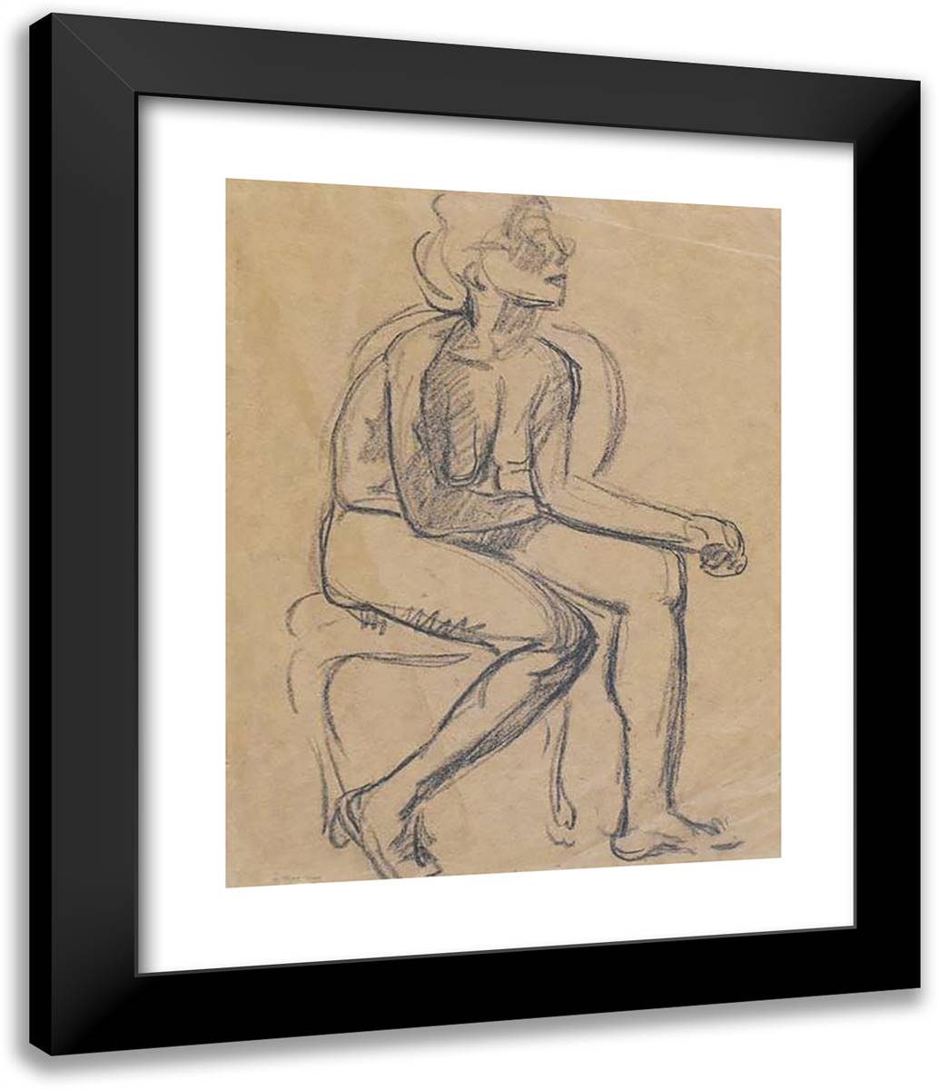 Study from Life 20x24 Black Modern Wood Framed Art Print Poster by Papaloukas, Spyros