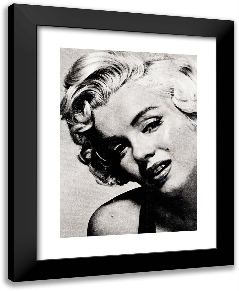 Marilyn Monroe 19x24 Black Modern Wood Framed Art Print Poster by Halsman, Philippe