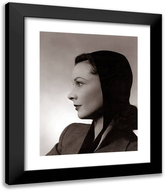 Vivien Leigh 20x24 Black Modern Wood Framed Art Print Poster by Halsman, Philippe
