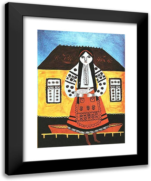 My Dear Has Fallen in Love with Brigadier 20x24 Black Modern Wood Framed Art Print Poster by Primachenko, Maria