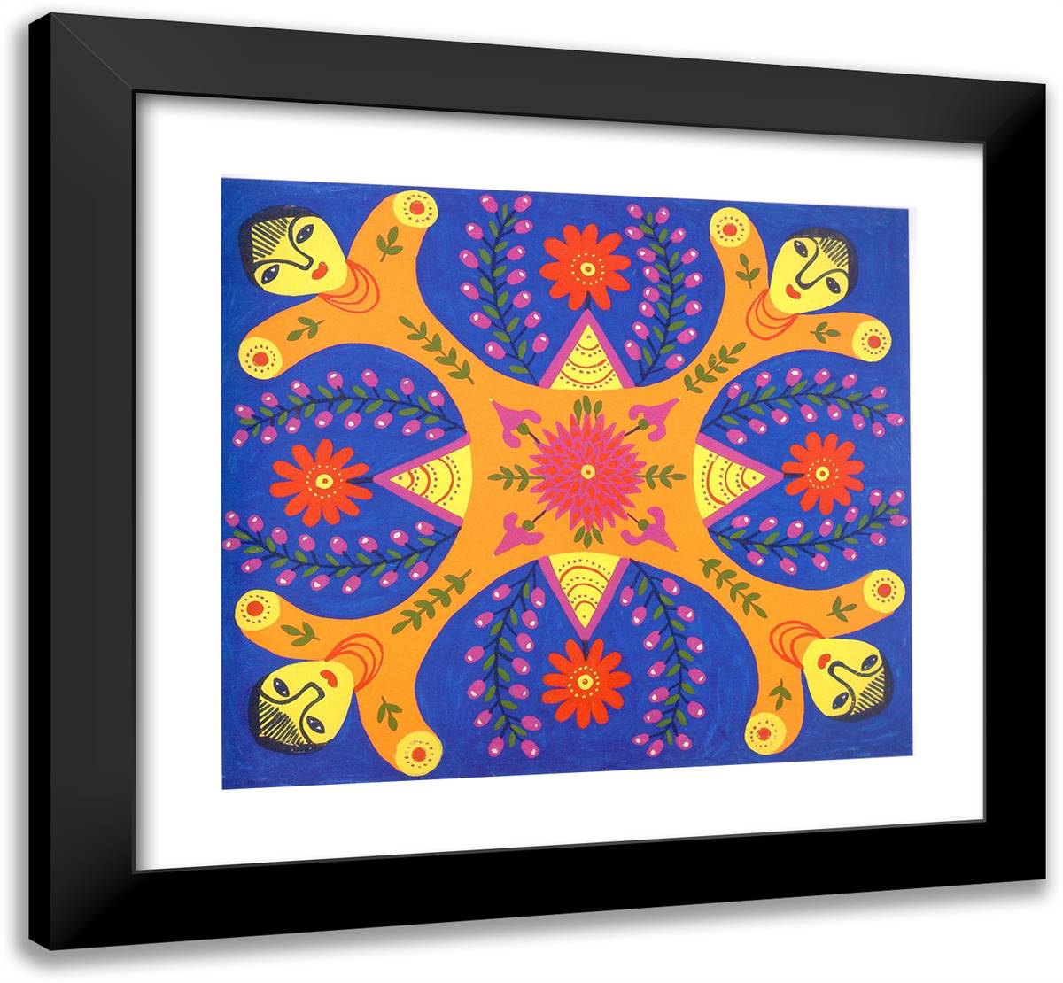 Tablecloth 22x20 Black Modern Wood Framed Art Print Poster by Primachenko, Maria
