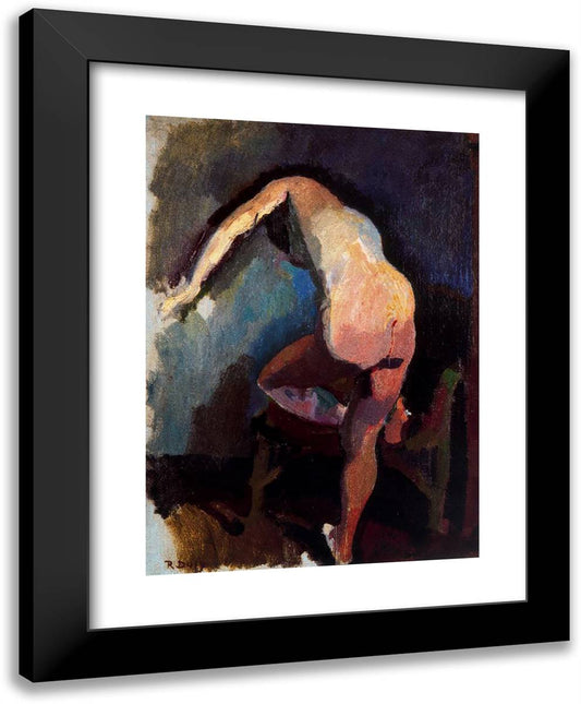 Claudine from Back 19x24 Black Modern Wood Framed Art Print Poster by Dufy, Raoul