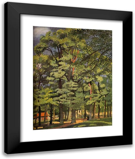 Landscape in Falaise 20x24 Black Modern Wood Framed Art Print Poster by Dufy, Raoul