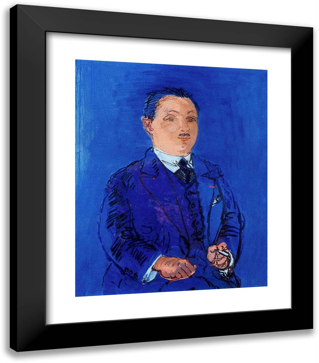 Pierre Geismar 20x23 Black Modern Wood Framed Art Print Poster by Dufy, Raoul