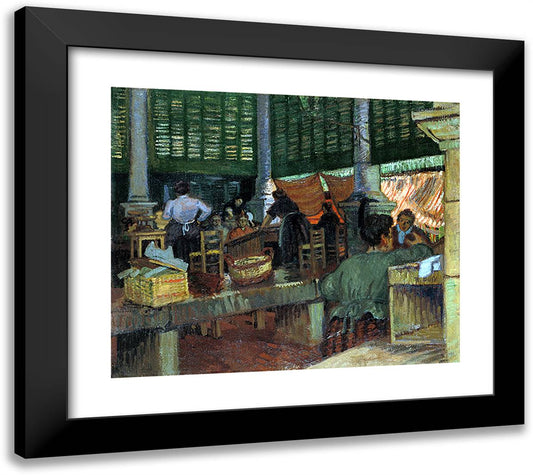 The Fish Market, Marseille 22x20 Black Modern Wood Framed Art Print Poster by Dufy, Raoul