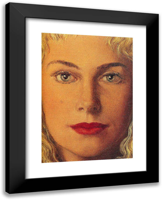 Anne-Marie Crowet 19x24 Black Modern Wood Framed Art Print Poster by Magritte, Rene