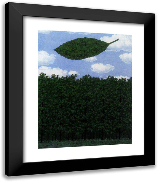 Chorus of the Sphinx 20x23 Black Modern Wood Framed Art Print Poster by Magritte, Rene