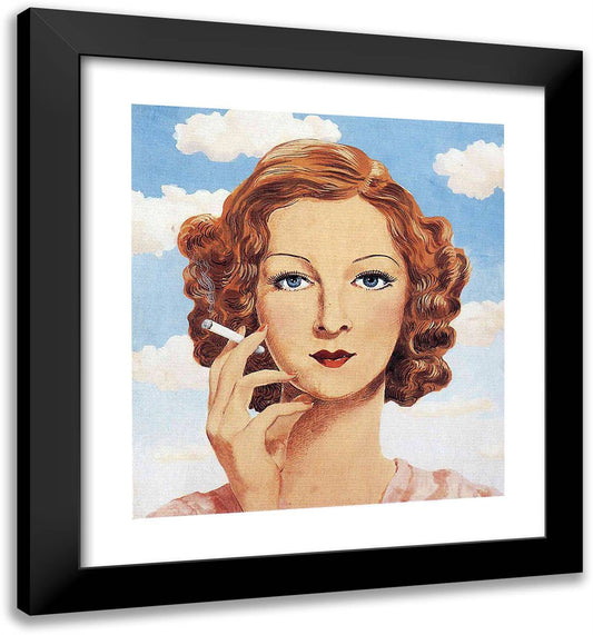 Georgette Magritte 20x21 Black Modern Wood Framed Art Print Poster by Magritte, Rene