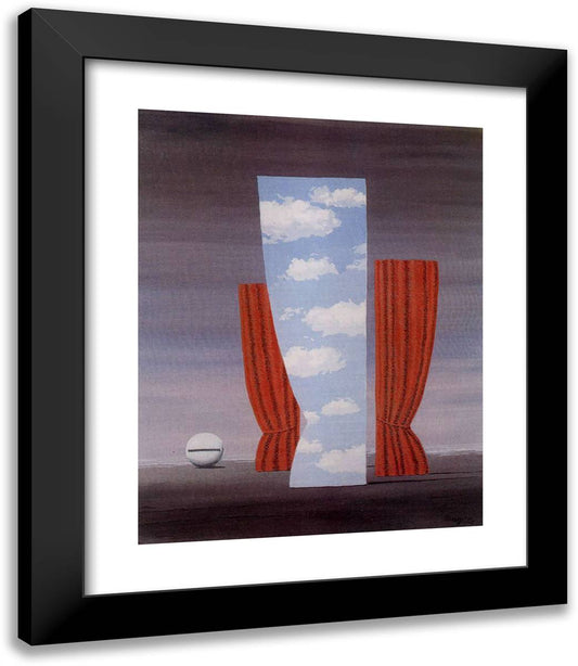 Gioconda 20x23 Black Modern Wood Framed Art Print Poster by Magritte, Rene