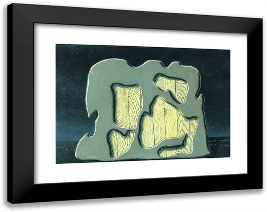 Imp of the Perverse 24x19 Black Modern Wood Framed Art Print Poster by Magritte, Rene