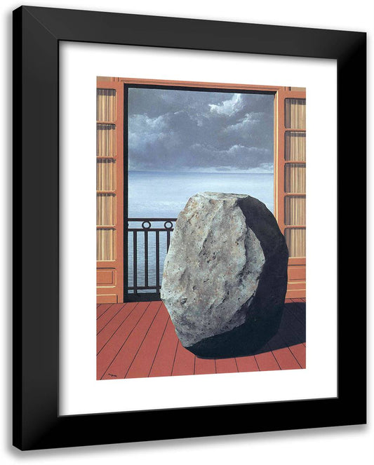 Invisible World 19x24 Black Modern Wood Framed Art Print Poster by Magritte, Rene