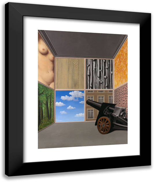 On the Threshold of Liberty 20x24 Black Modern Wood Framed Art Print Poster by Magritte, Rene