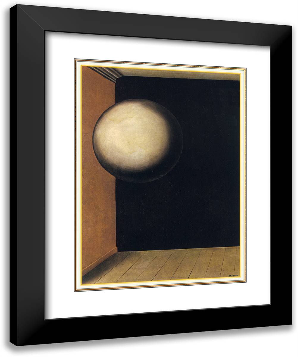 Secret Life IV 20x24 Black Modern Wood Framed Art Print Poster by Magritte, Rene