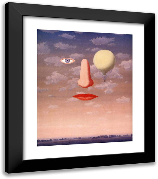 The Beautiful Relations 20x23 Black Modern Wood Framed Art Print Poster by Magritte, Rene