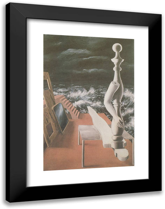 The Birth of the Idol 18x24 Black Modern Wood Framed Art Print Poster by Magritte, Rene