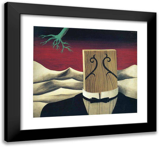 The Conqueror 22x20 Black Modern Wood Framed Art Print Poster by Magritte, Rene