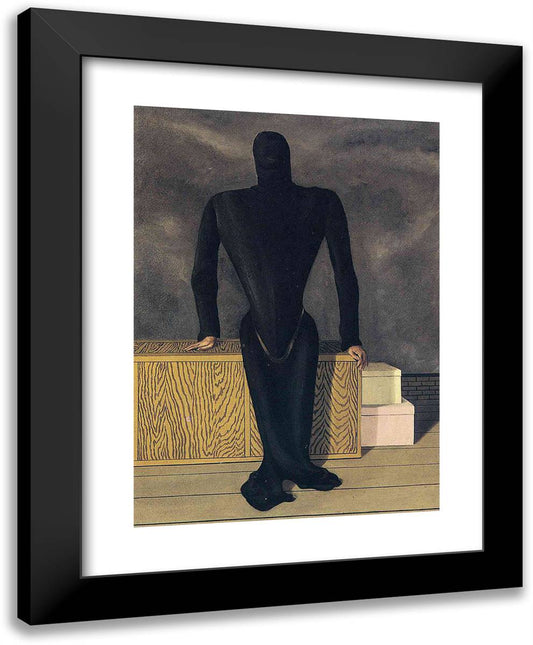 The Female Thief  19x24 Black Modern Wood Framed Art Print Poster by Magritte, Rene